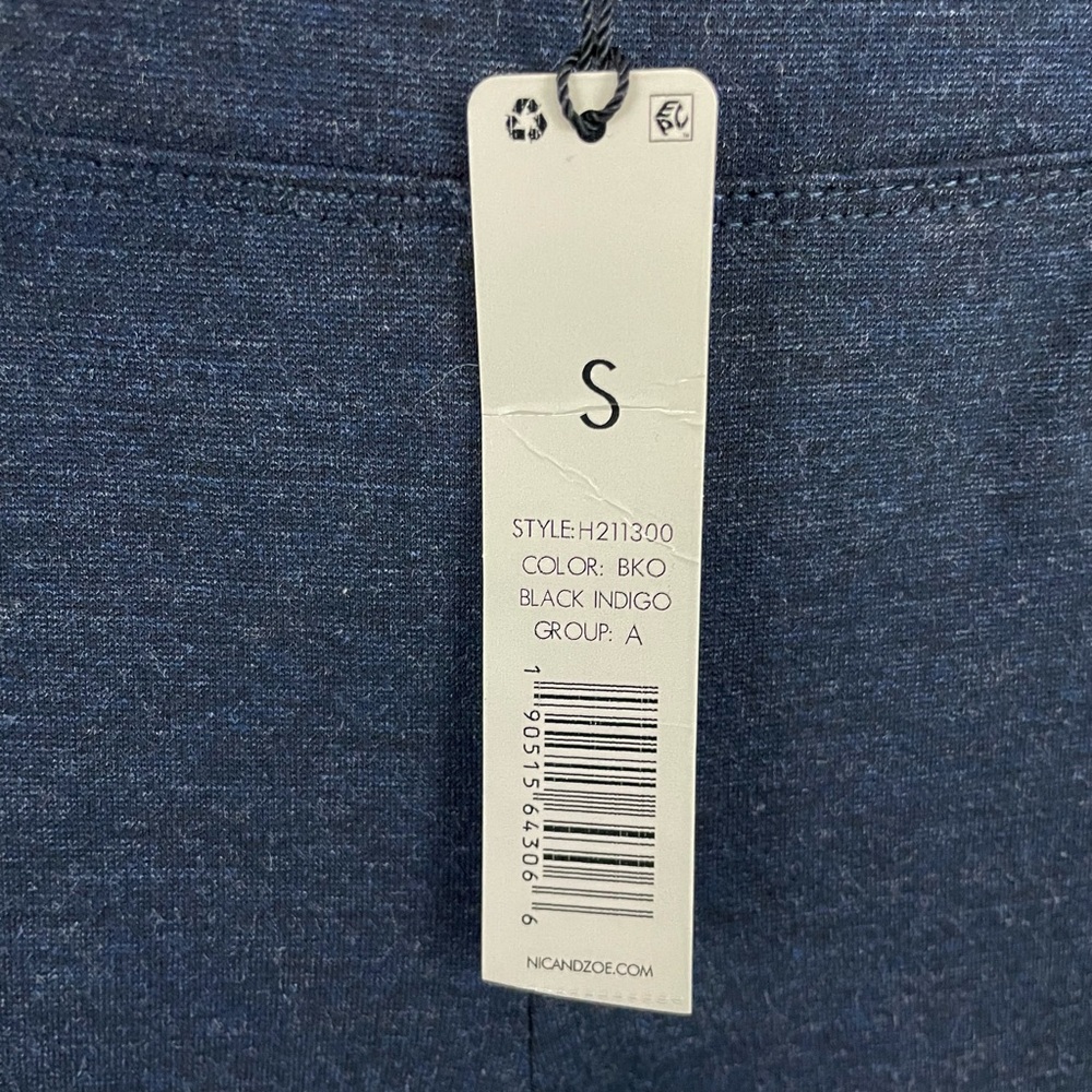 Stitch Fix X Nic+Zoe Zip Detail Legging Navy Blue NWT - Picture 7 of 11